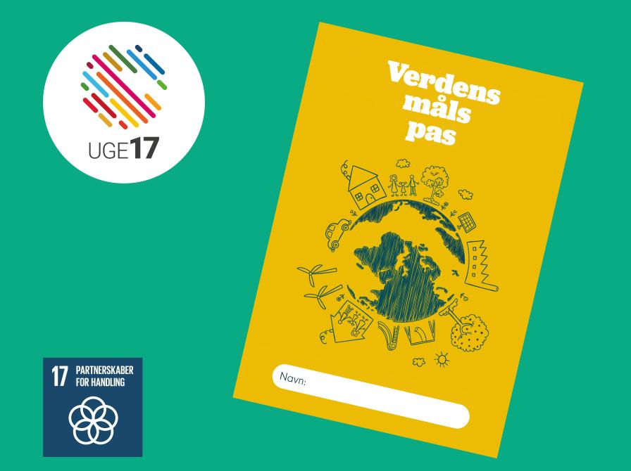Verdensmålspas. Uge 17 logo. Verdensmål 17.